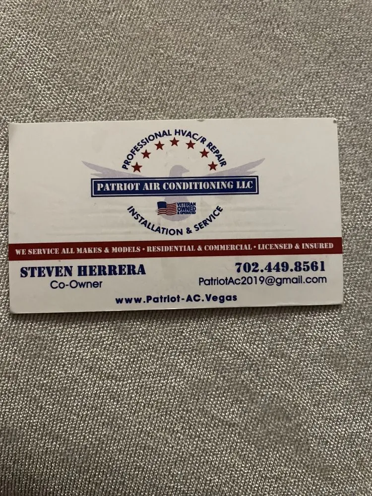 Slide of Patriot Air Conditioning