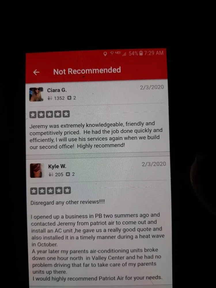 Slide of Patriot Air