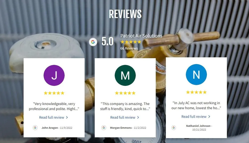 Slide of Patriot Air Solutions