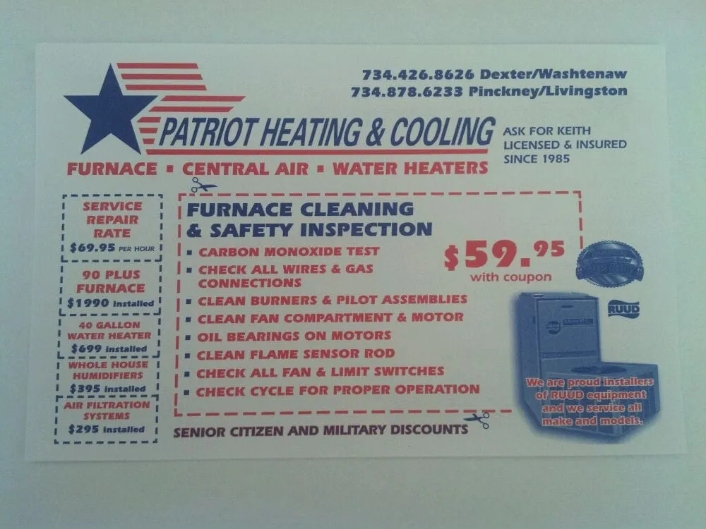 Slide of Patriot Heating & Cooling