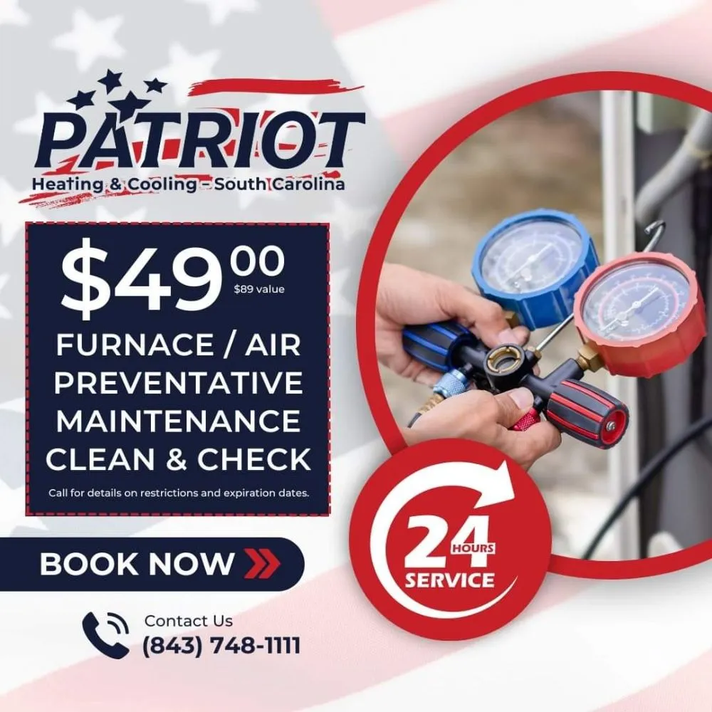 Slide of Patriot Heating & Cooling South Carolina