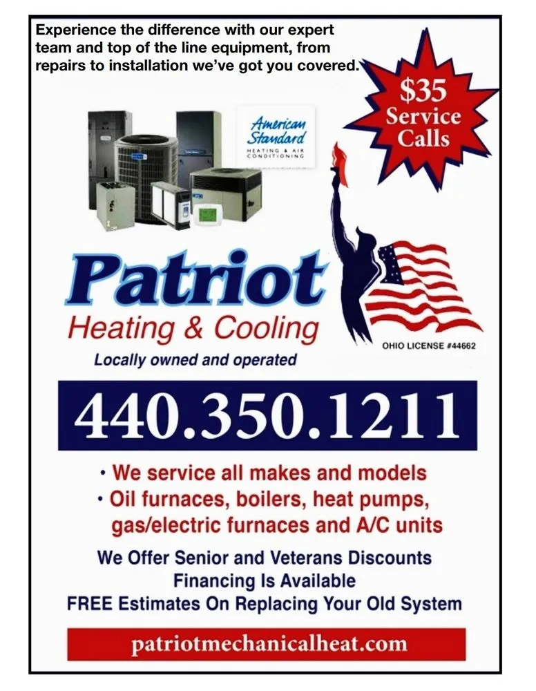 Slide of Patriot Heating and Cooling