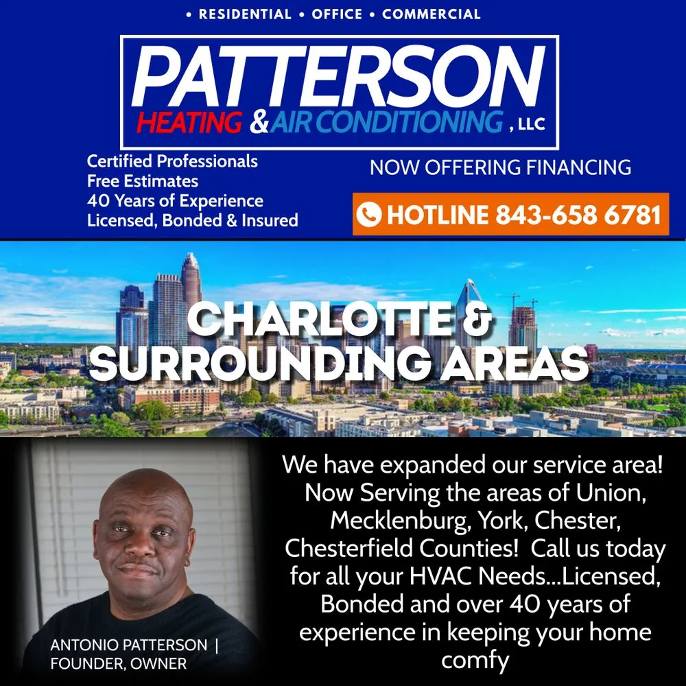 Local furnace service for homes in Mount Croghan, SC by Patterson Heating and Air