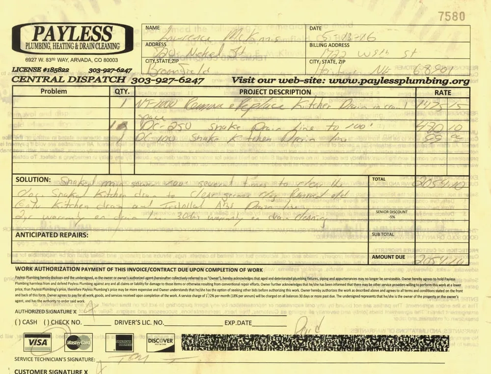 Slide of Payless Plumbing, Heating & Drain Cleaning