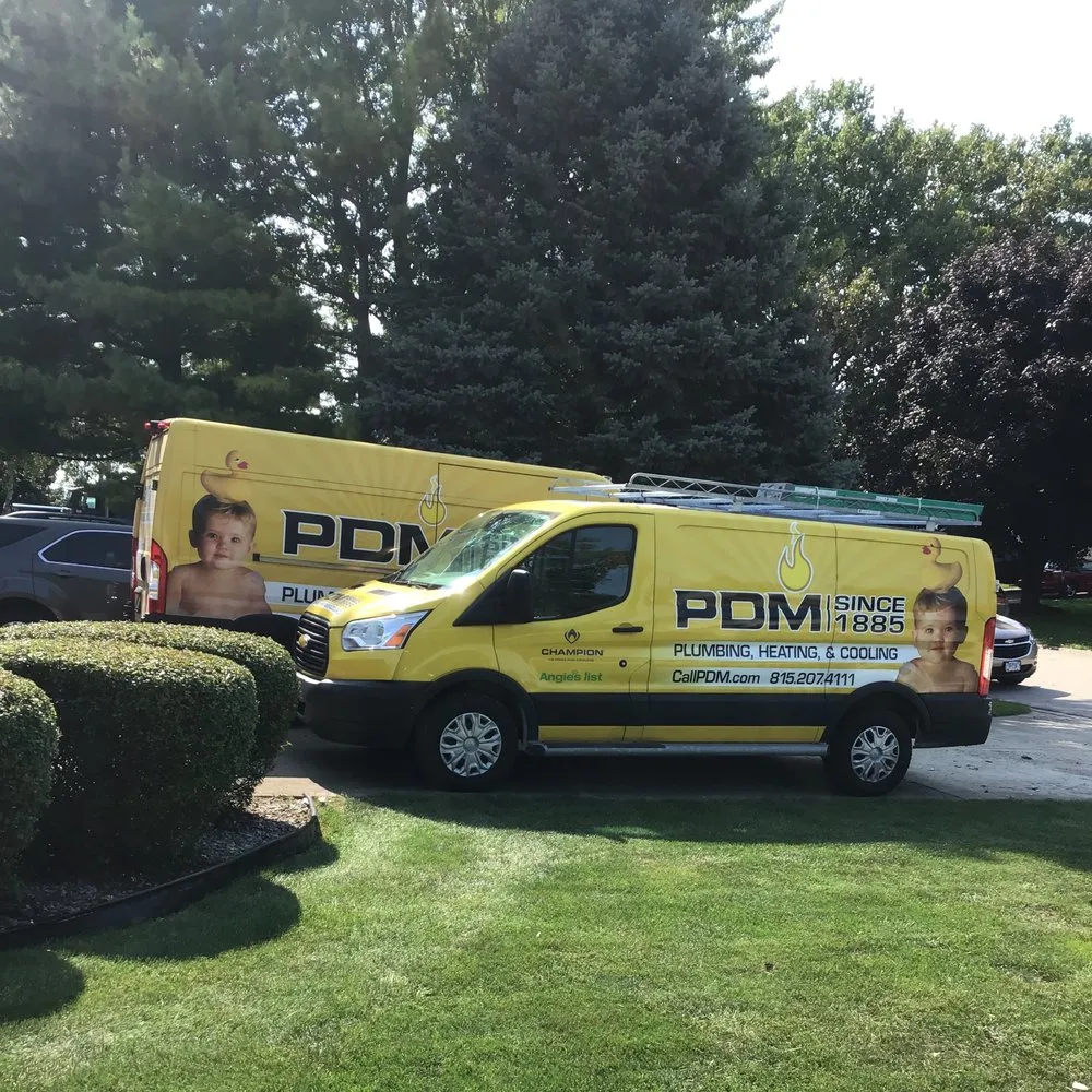 Slide of PDM Plumbing, Heating, Cooling Since 1885