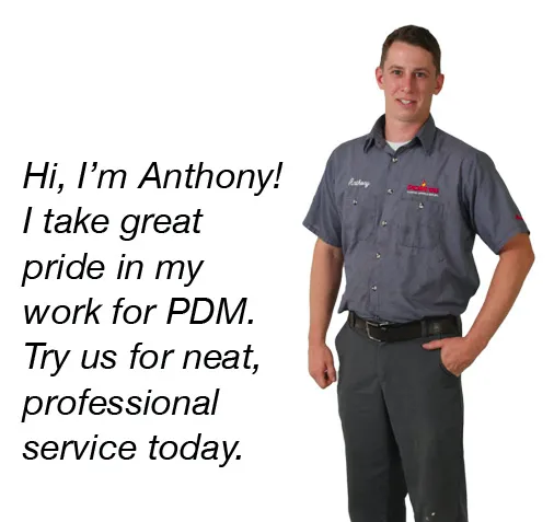 Slide of PDM Plumbing, Heating, Cooling Since 1885