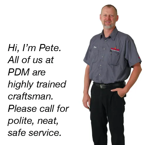 Slide of PDM Plumbing, Heating, Cooling Since 1885