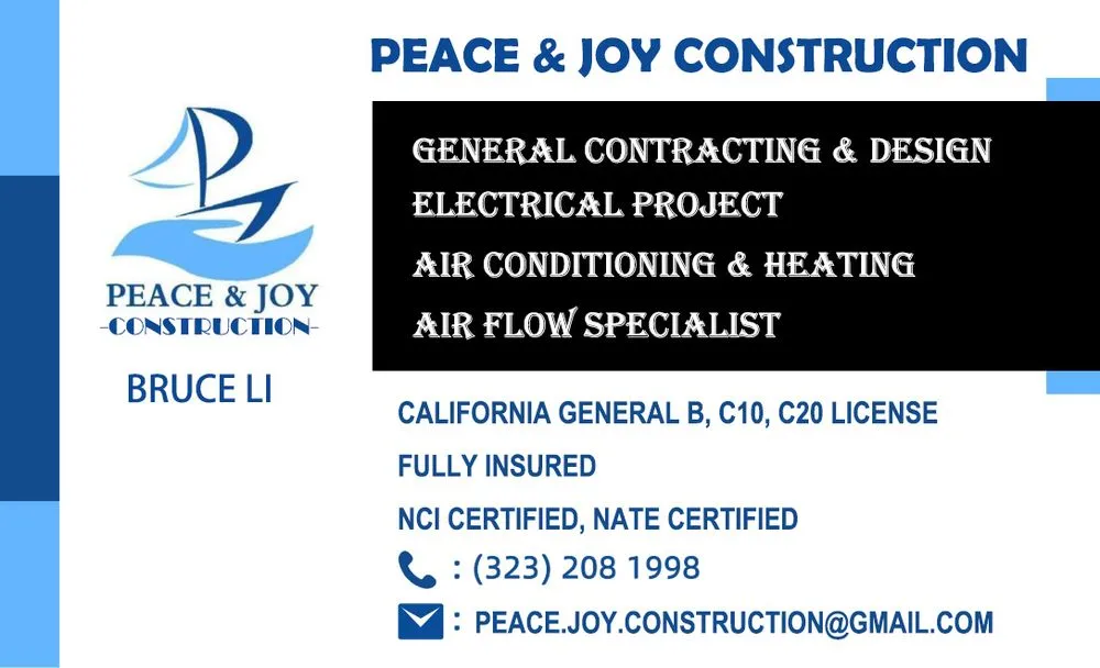 Slide of Peace & Joy Construction