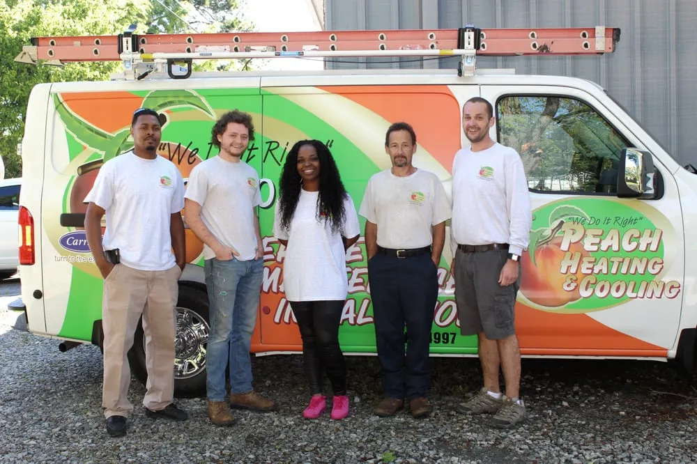 Slide of Peach Heating & Cooling