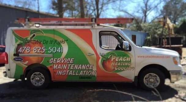 Slide of Peach Heating & Cooling