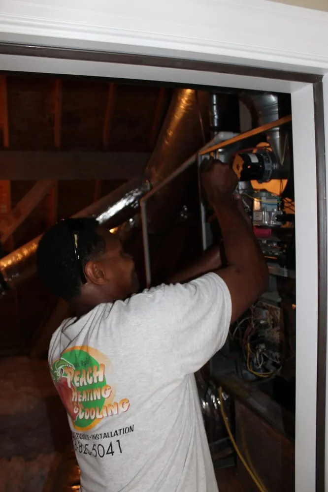 Slide of Peach Heating & Cooling