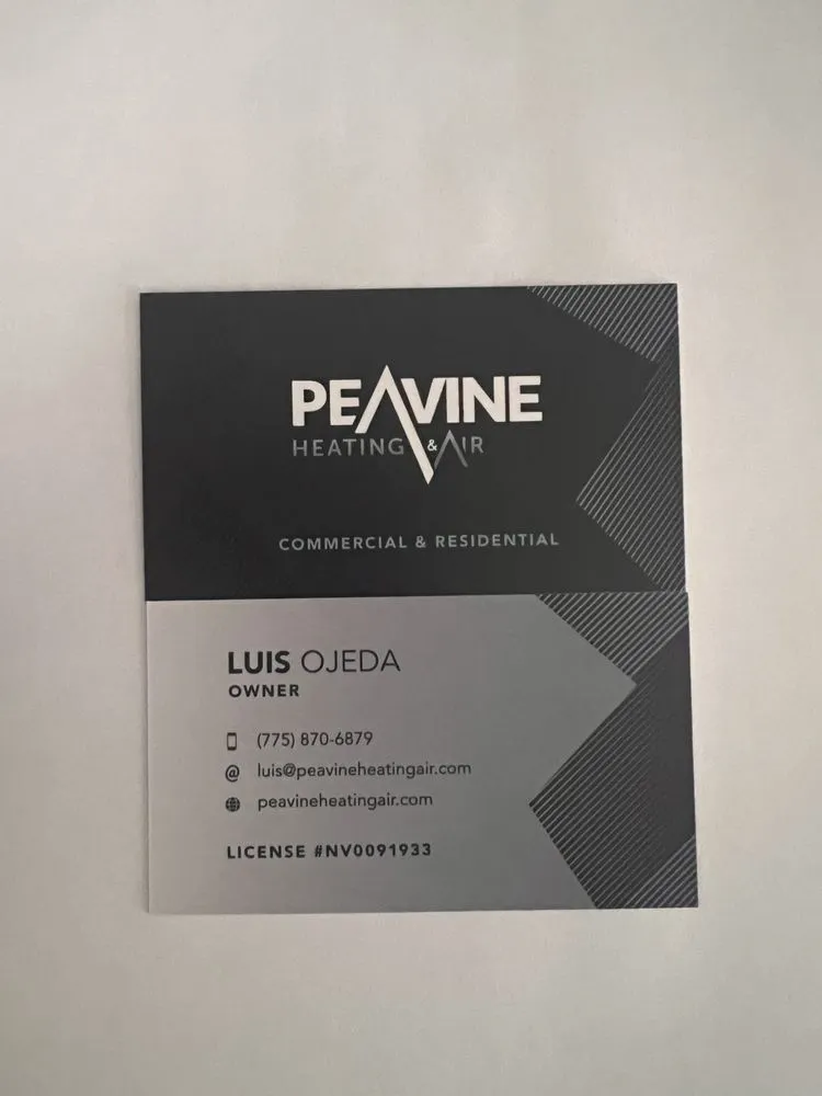 Slide of Peavine Heating & Air