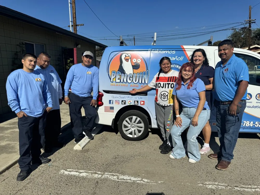 Slide of Penguin Heating And Air