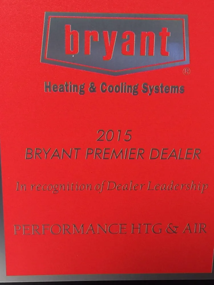 Slide of Performance Heating and Air Conditioning
