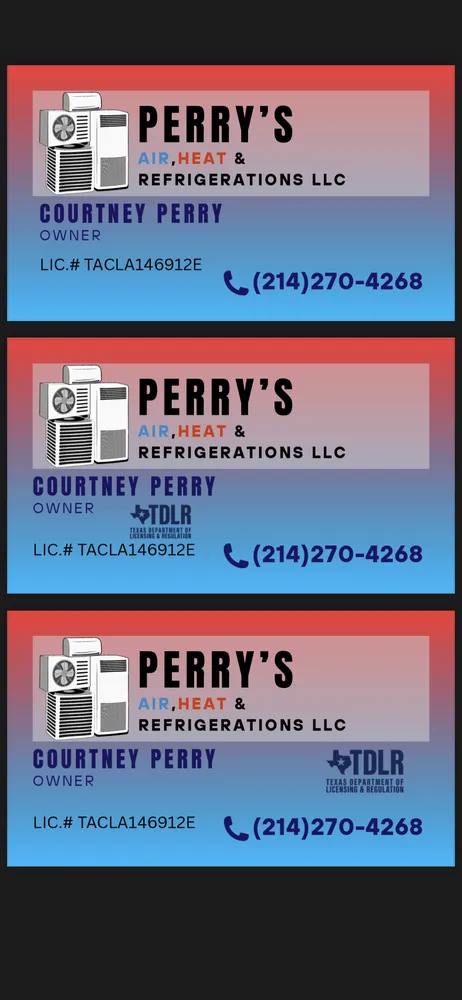 Slide of Perry's Air Heat & Refrigerations