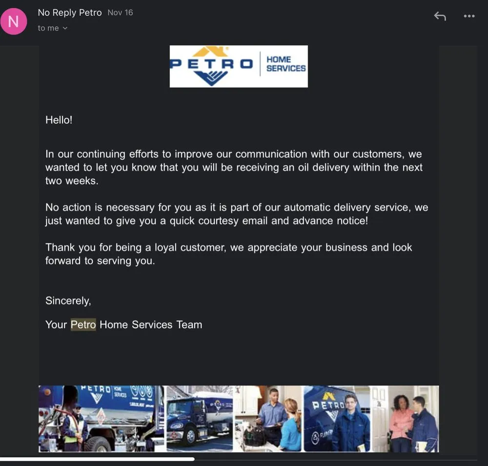 Slide of Petro Home Services