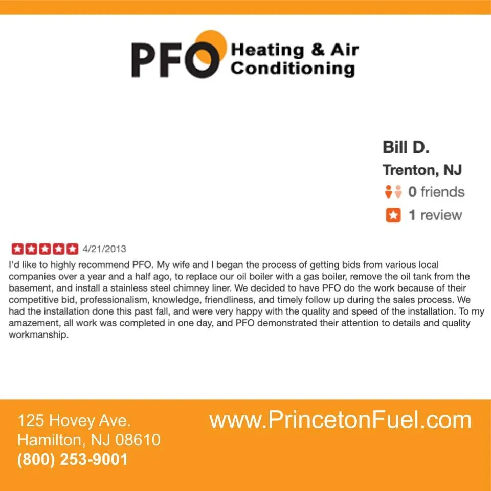 Top-rated HVAC repair for fast service in Hamilton Township, NJ by PFO Heating & Air Conditioning