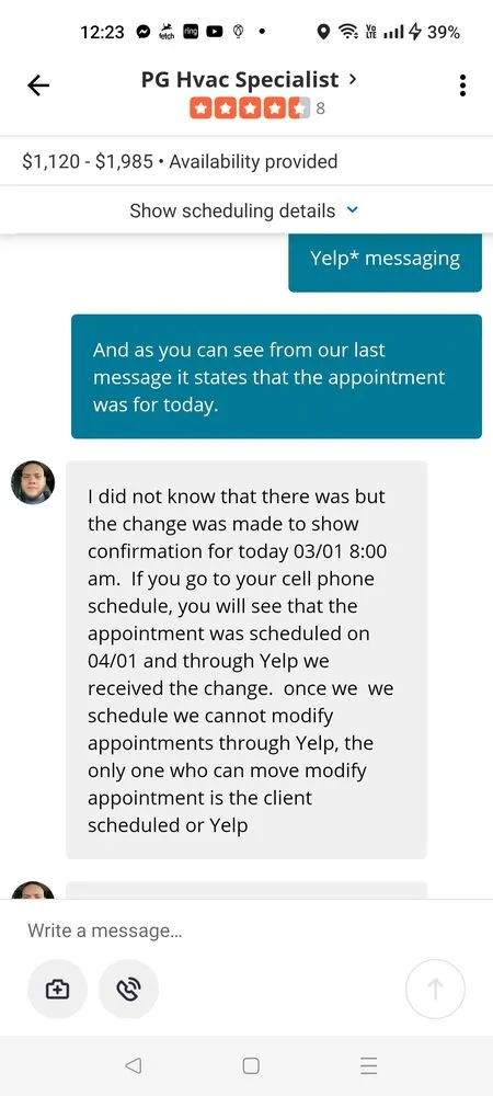 Slide of PG Hvac Specialist