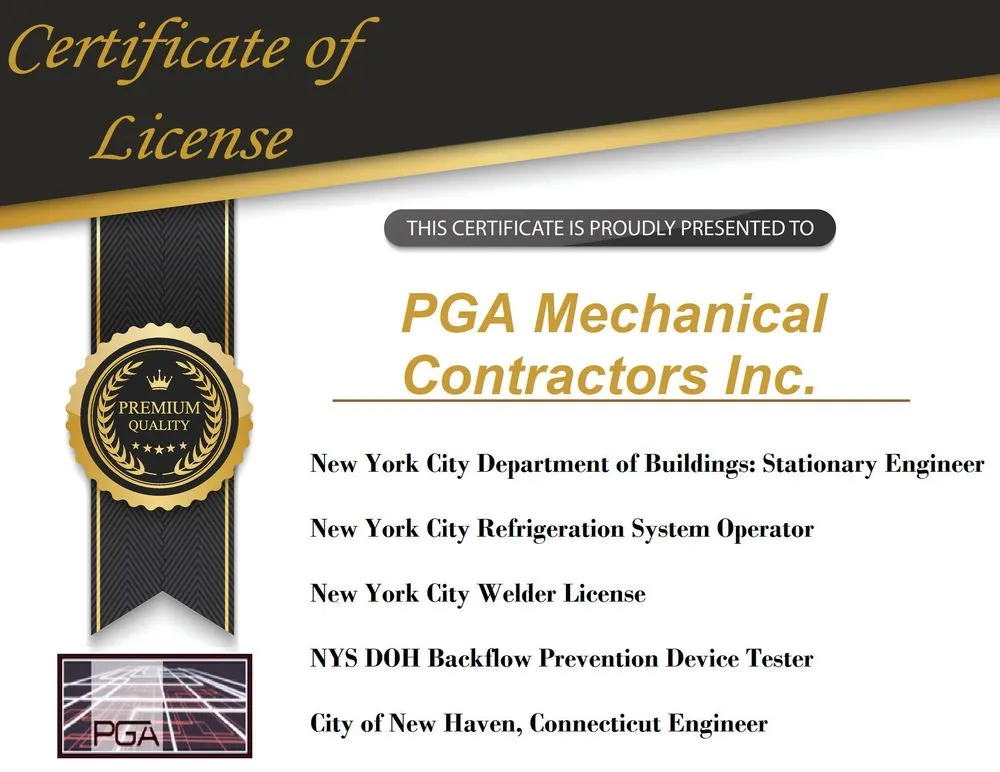 Slide of PGA Mechanical Contractors