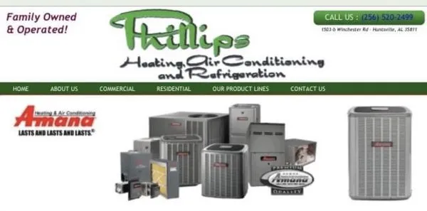 Phillips Heating and Air Conditioning Logo