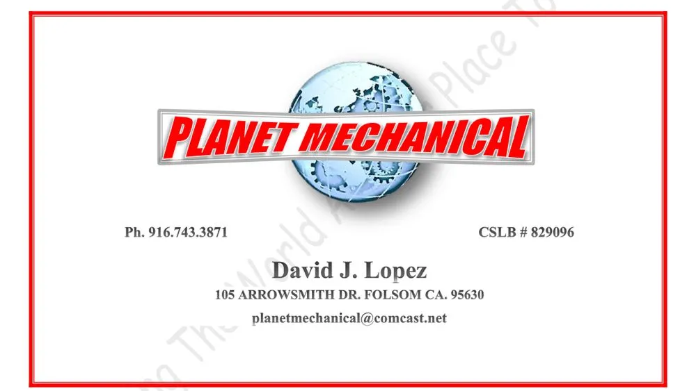 Slide of Planet Mechanical