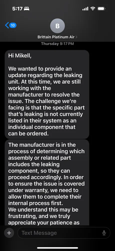 Slide of Platinum Air