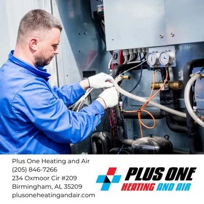 Plus One Heating and Air Logo