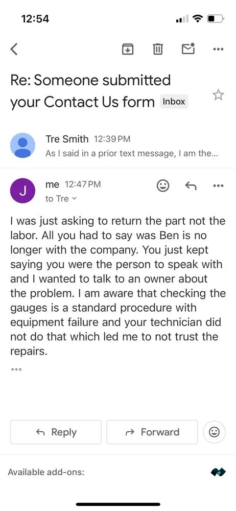 Slide of Polar Express A/C & Heating