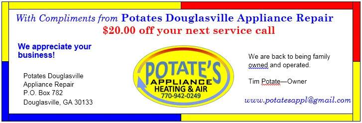 Slide of Potate's Appliance Heating and Air