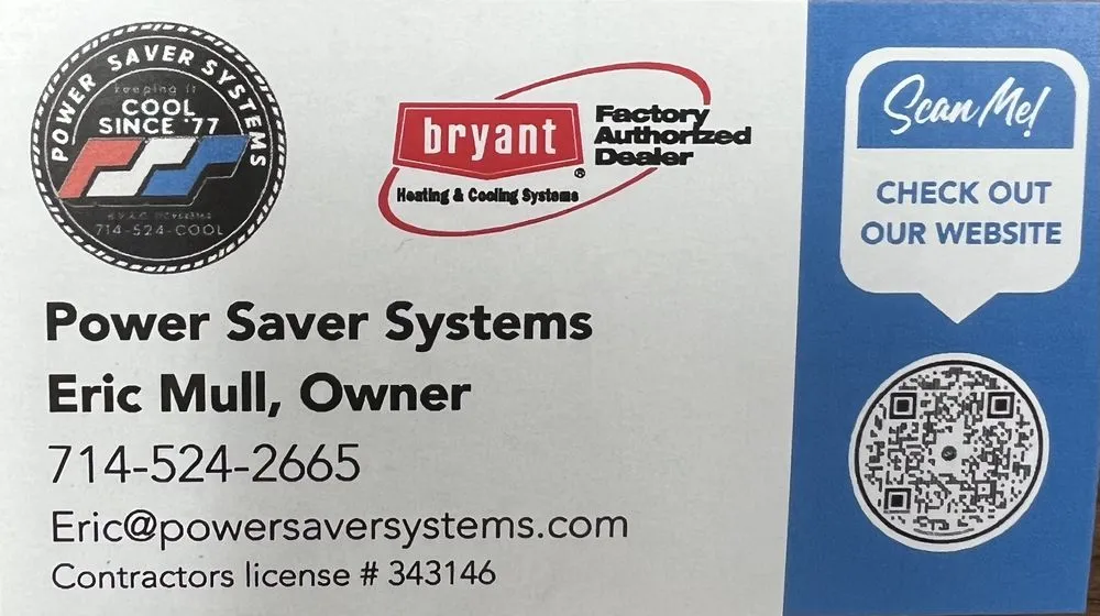 Slide of Power Saver Systems Air Conditioning & Heating