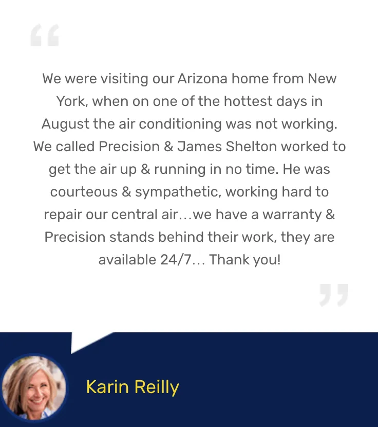 Slide of Precision Air & Plumbing