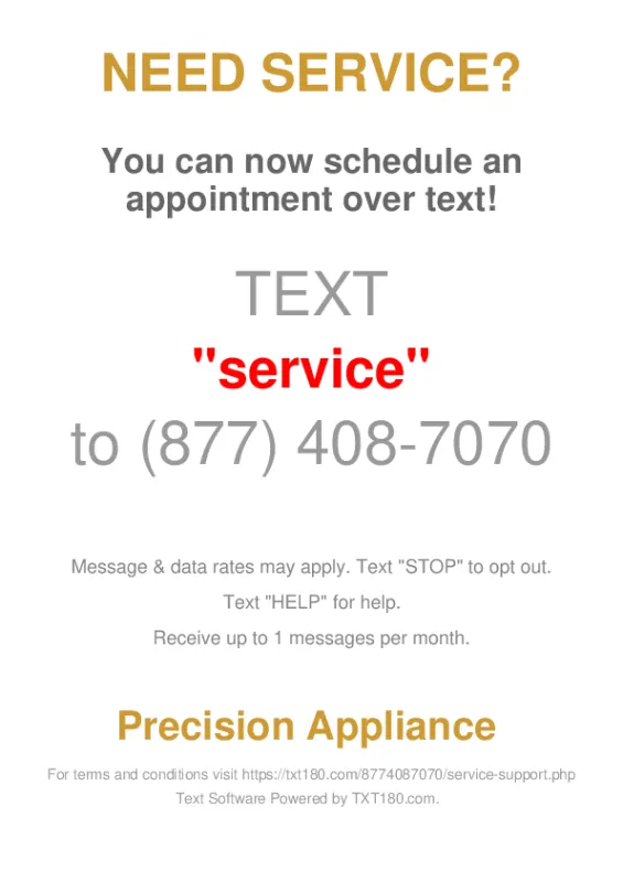 Slide of Precision Appliance & Air Conditioning