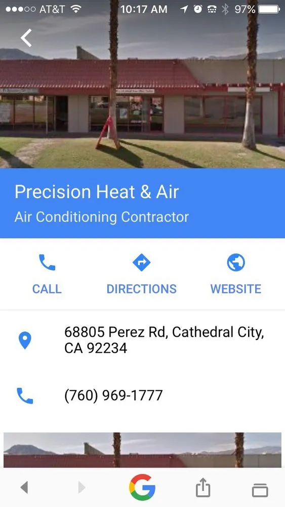 Slide of Precision Heat & Air