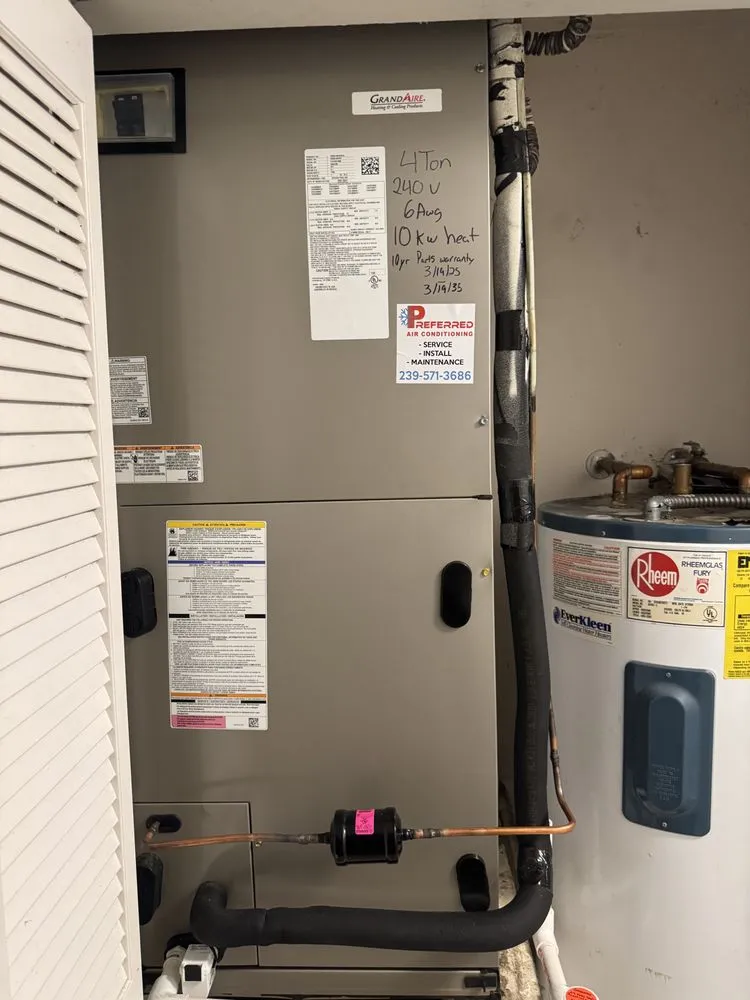 Slide of Preferred Air Conditioning