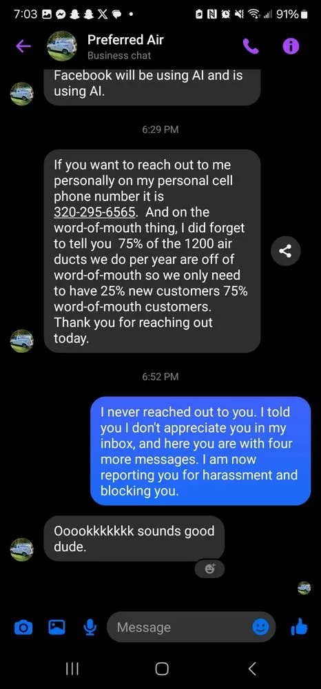 Slide of Preferred Air