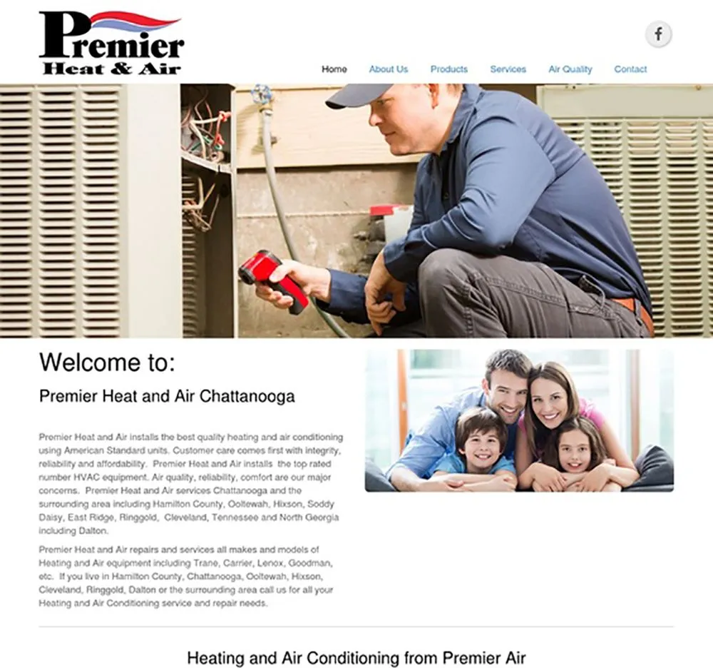 Slide of Premier Heat and Air