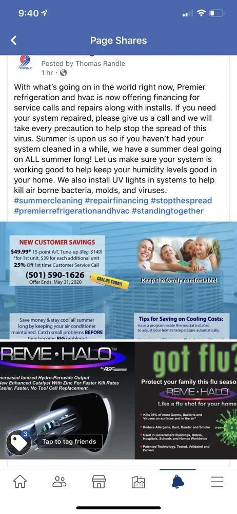 Slide of Premier Refrigeration & HVAC