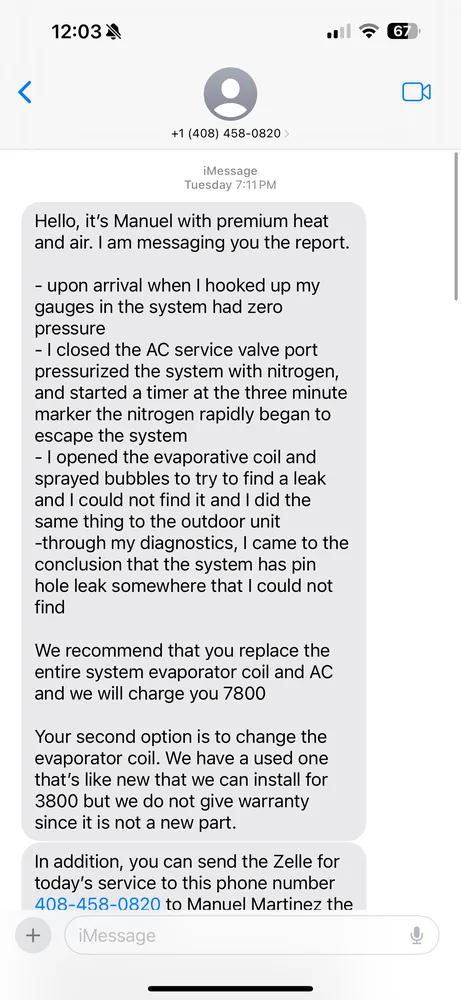 Slide of Premium Heat and Air