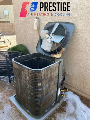 Prestige Air Heating & Cooling Logo