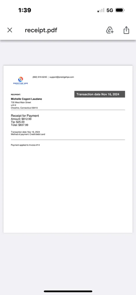 Slide of Prestige HPE