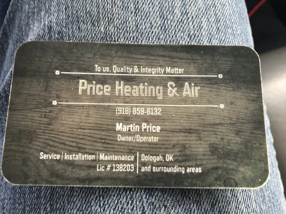 Slide of Price Heating & Air