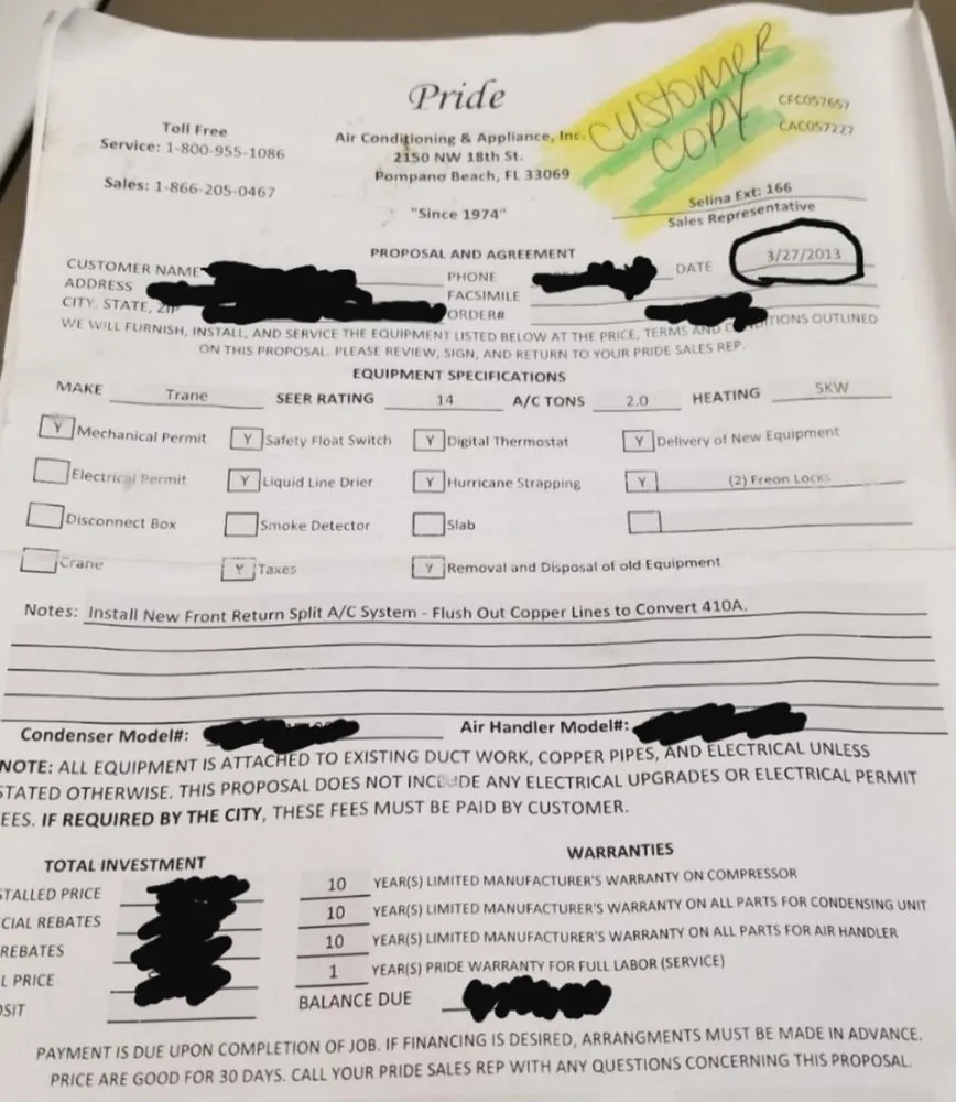 Slide of Pride Air Conditioning & Appliances