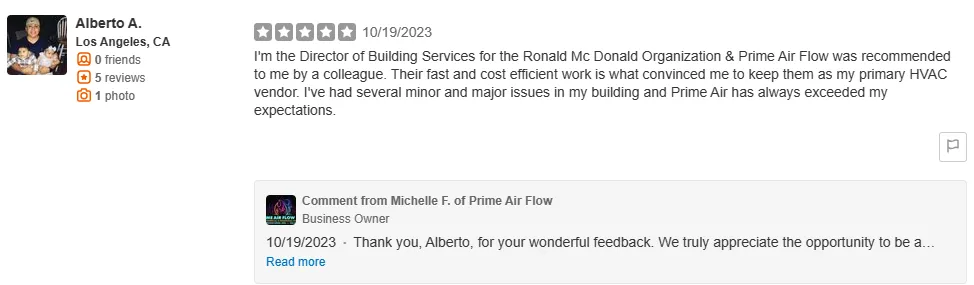 Slide of Prime Air Flow