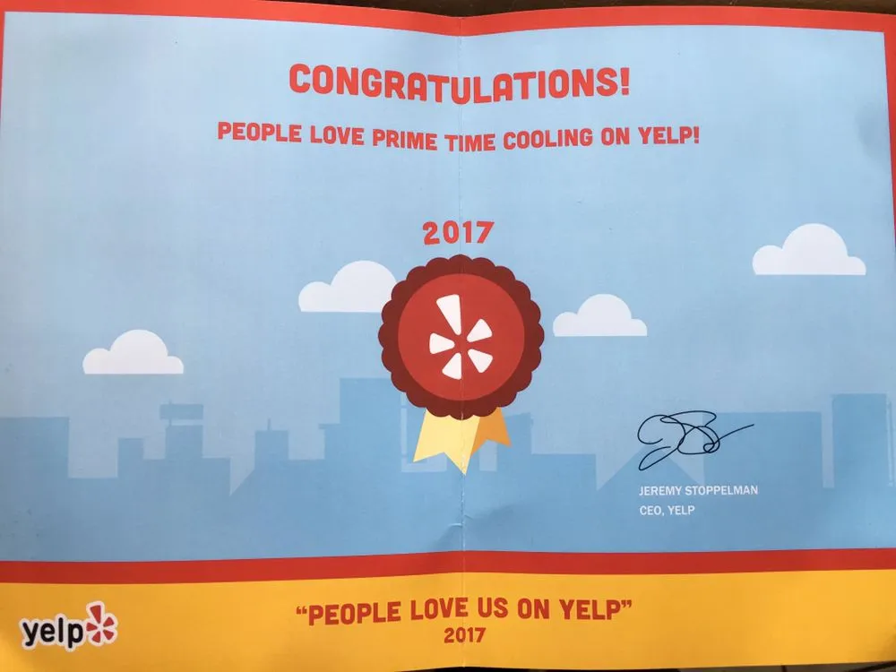 Slide of Prime Time Cooling