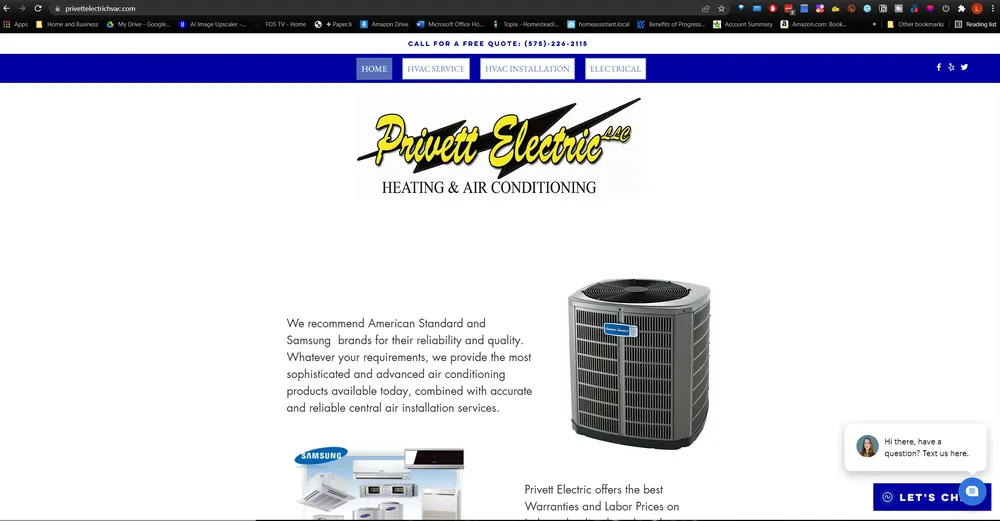 Slide of Privett Electric