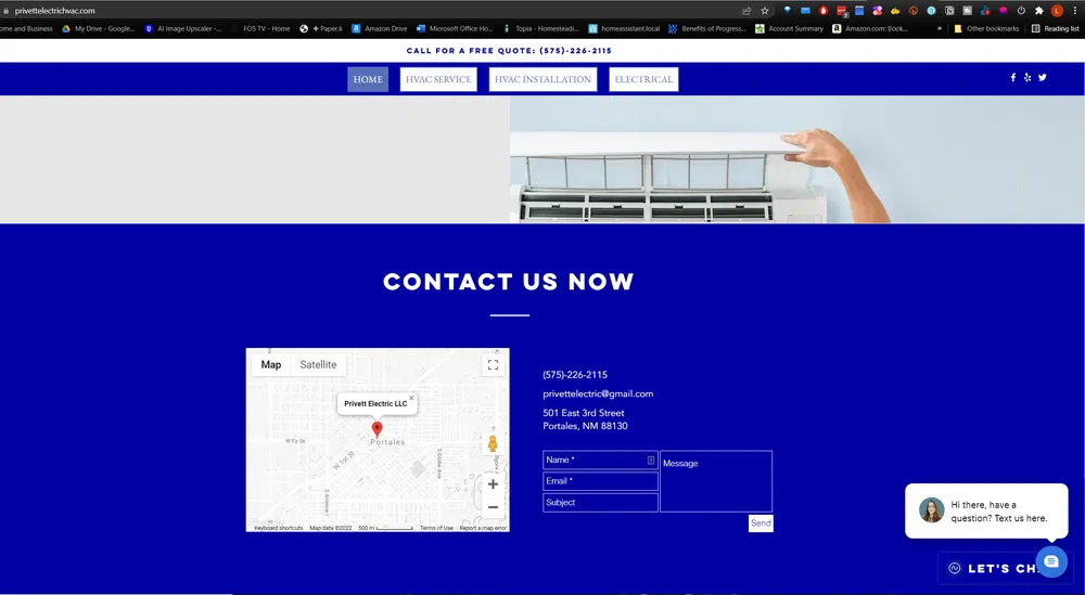 Slide of Privett Electric