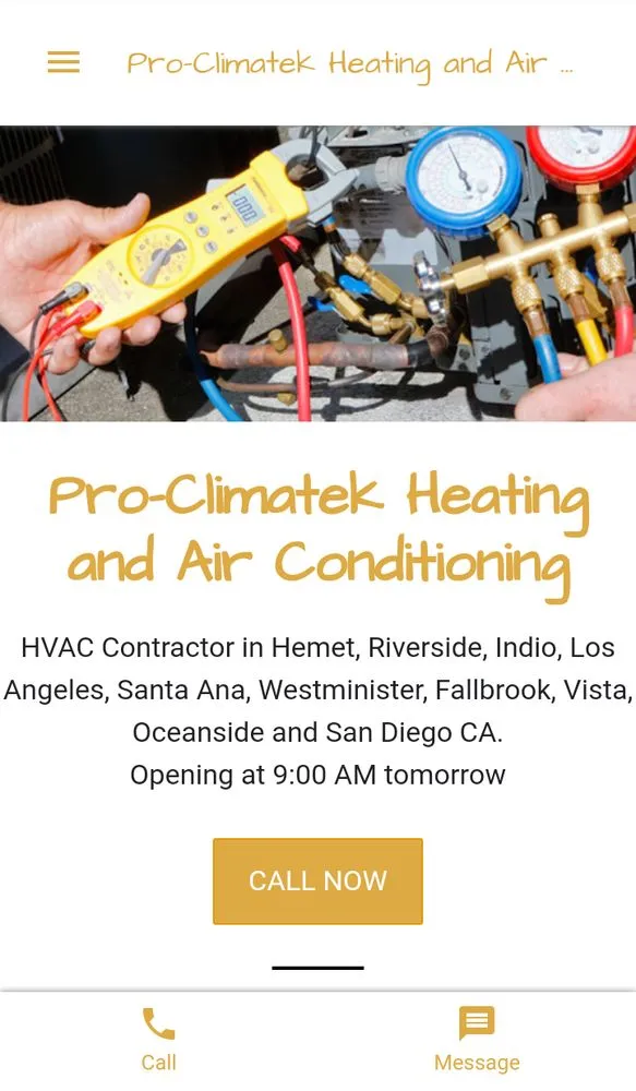 Slide of Pro-Climatek Heating and Air Conditioning