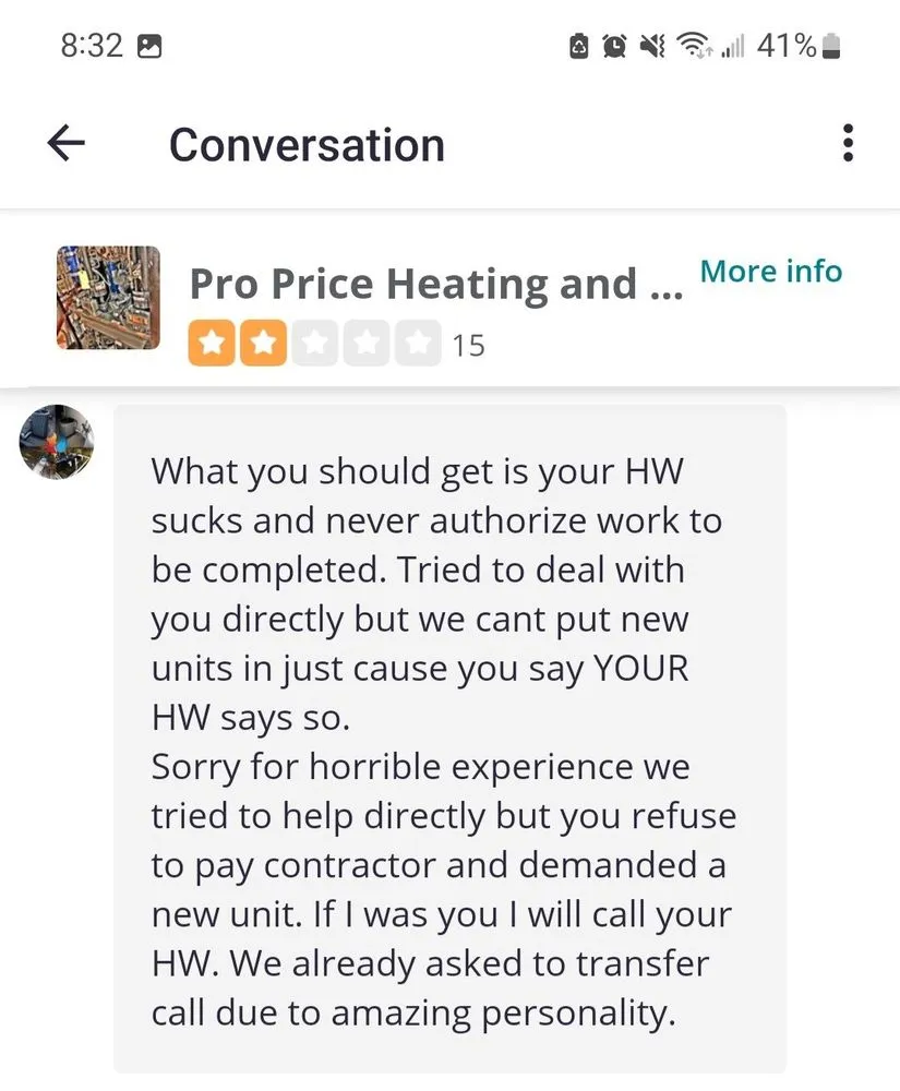 Slide of Pro Price Heating and Cooling