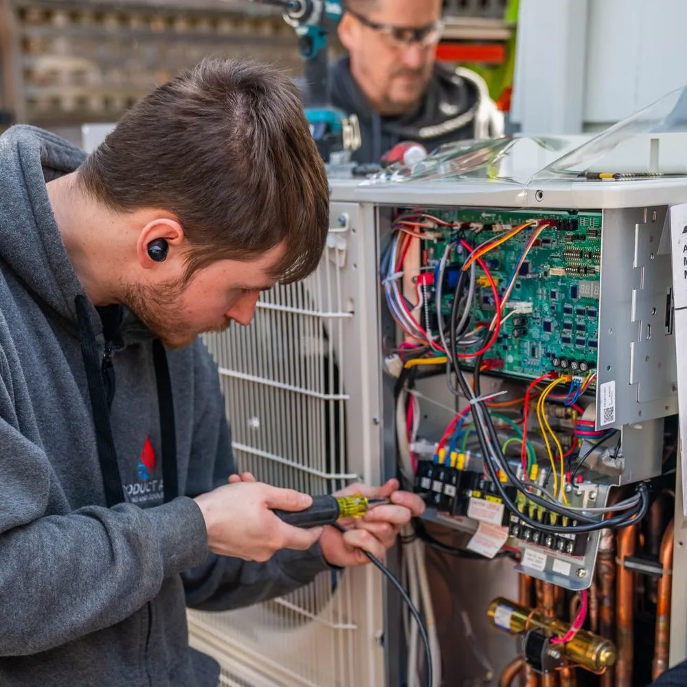 Slide of Product Air Heating Cooling and Electric