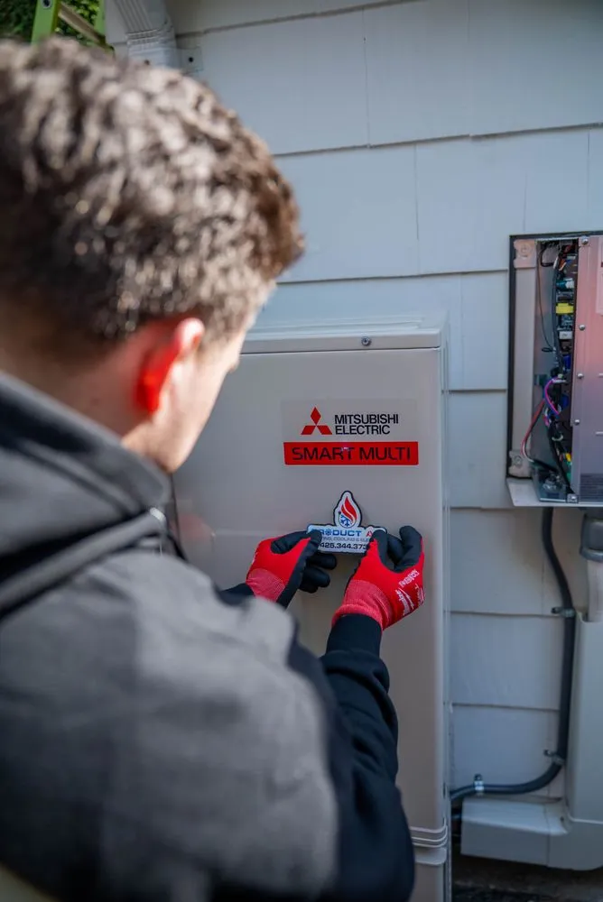 Slide of Product Air Heating Cooling and Electric